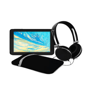 7” Quad-Core Tablet with Headphones + Tablet Sleeve