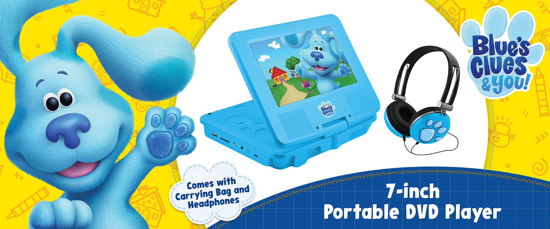 Featured Item 2: Blue's Clues & You! 7" Portable DVD Player